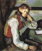 Paul Cezanne Boy with a Red Waistcoat painting